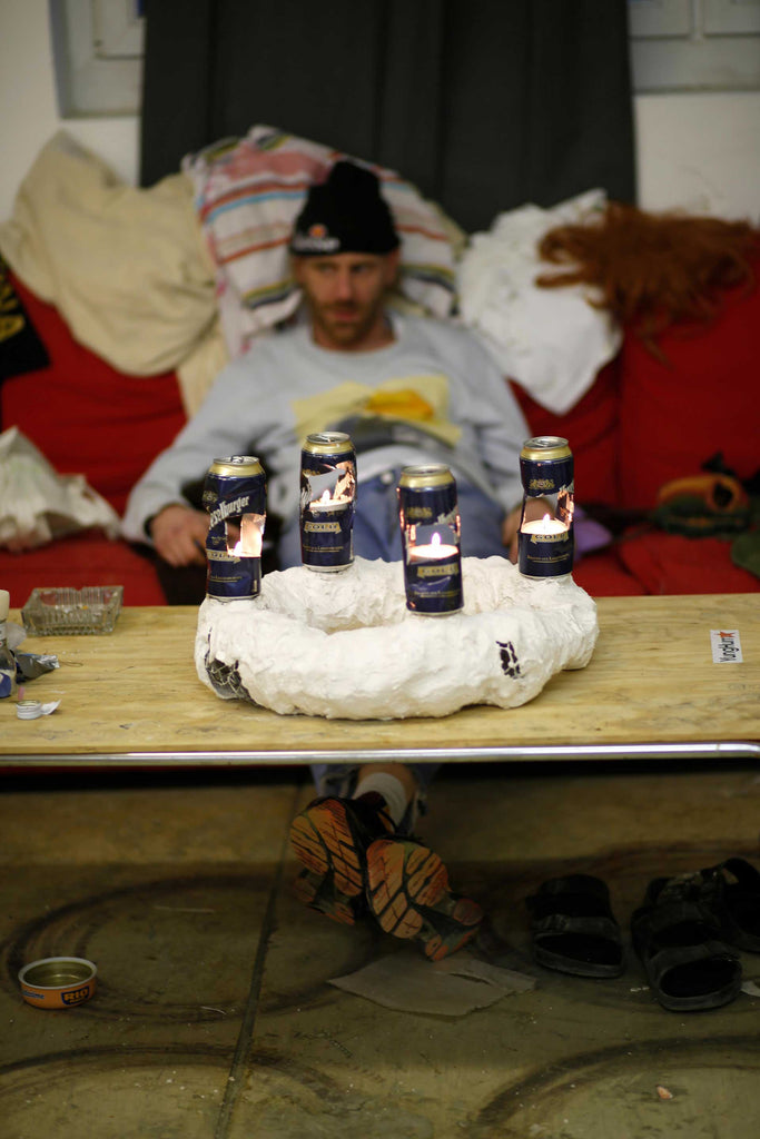 Advent- Advent ein Junkie brennt